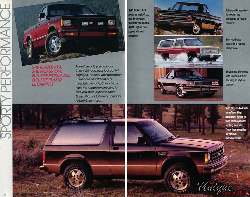 1987 Chevrolet Cars And Trucks Mailer Page 5